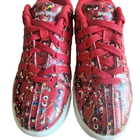 K- Swiss Angry Birds Red 10 Years Collector's Kids Boys Girls Sneakers - Picture 2 of 5